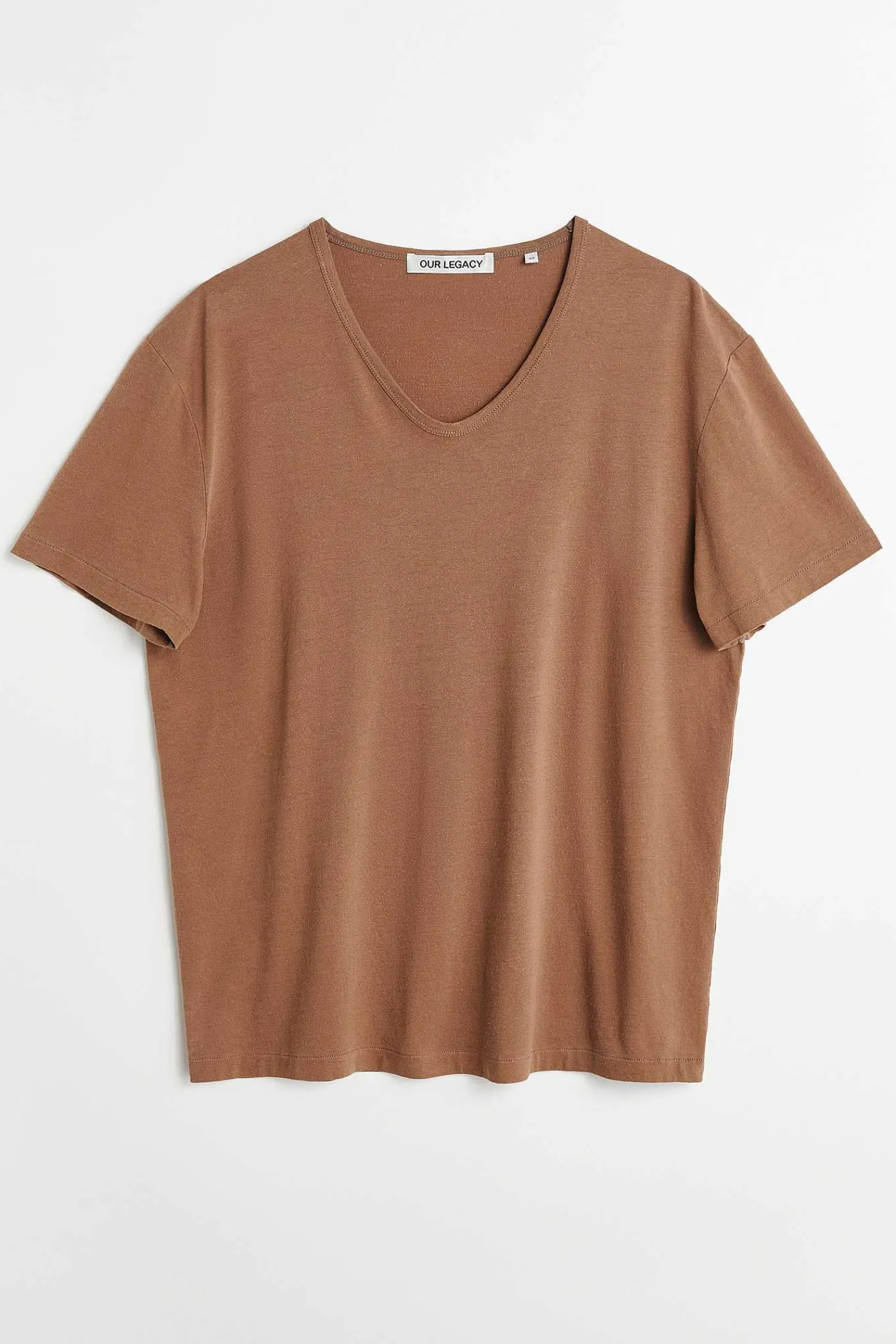 Jersey|Our Legacy U-Ringad T-Shirt Fudge Cotton Silk