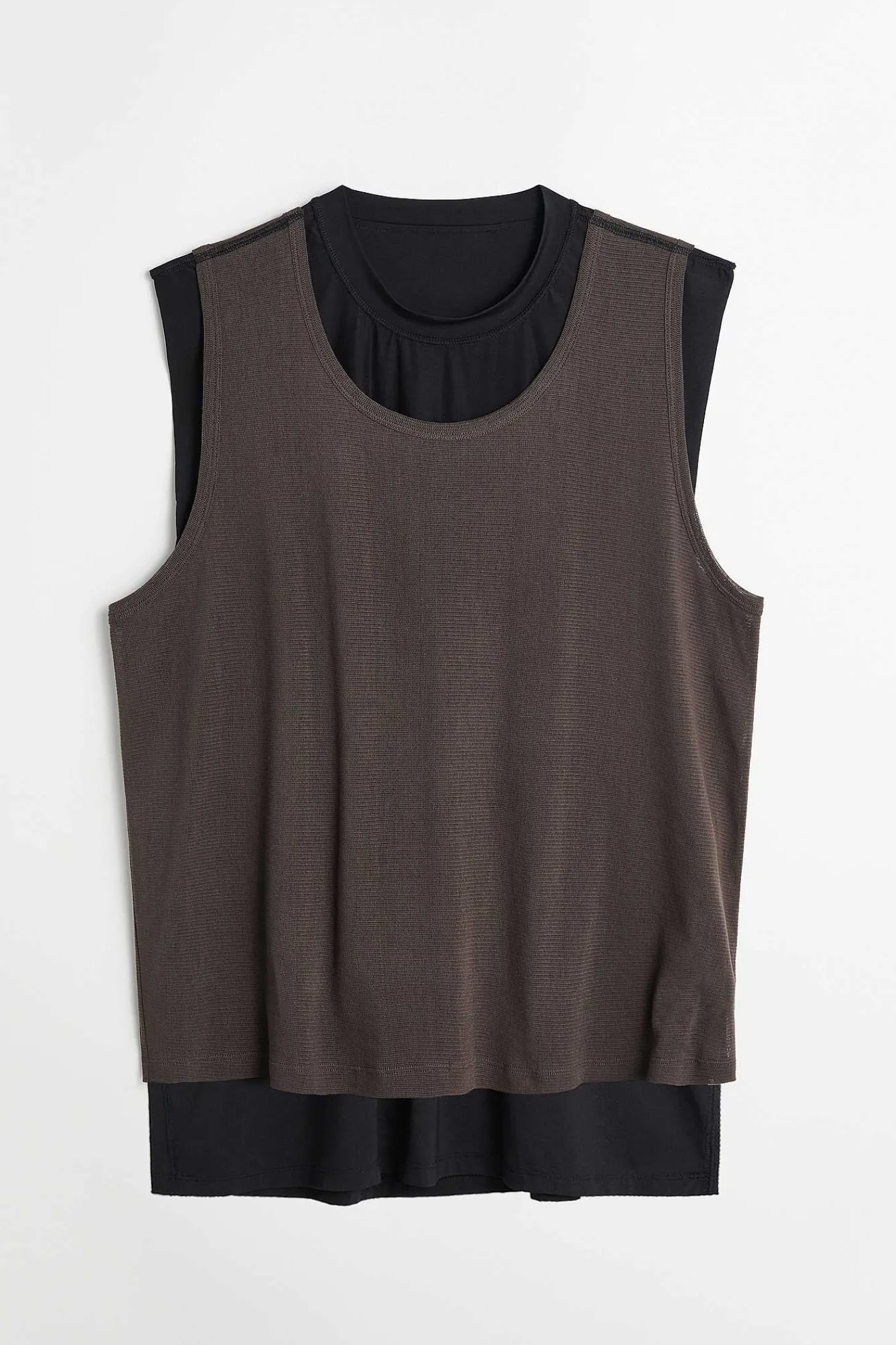 Jersey|Our Legacy Vandbar Fjadertank I Svart/Antik Choklad