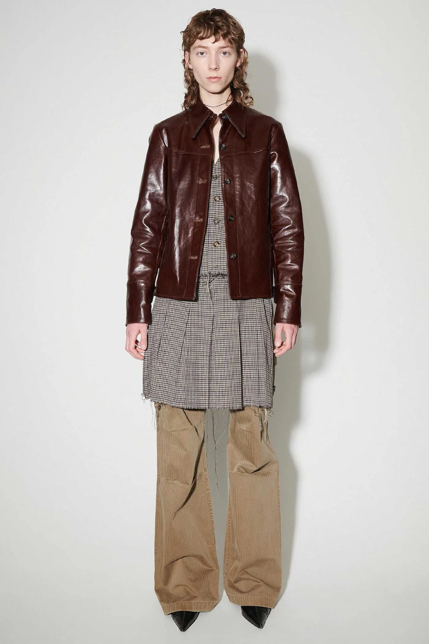 Läder|Our Legacy Verve Jacka True Dye Tuscan Brown Läder