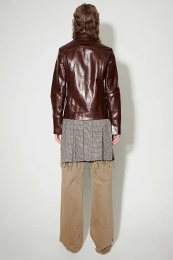 Läder|Our Legacy Verve Jacka True Dye Tuscan Brown Läder