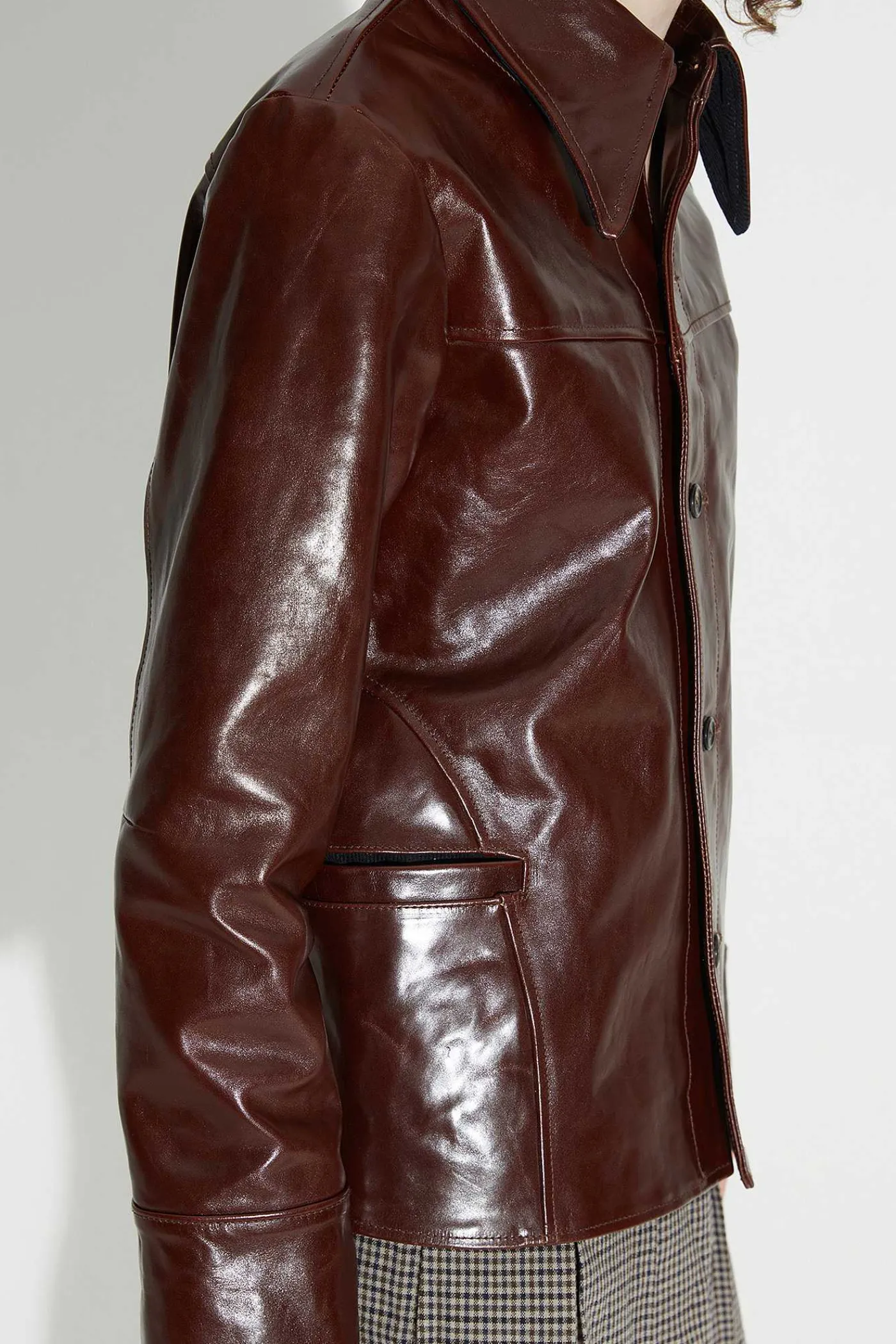 Läder|Our Legacy Verve Jacka True Dye Tuscan Brown Läder