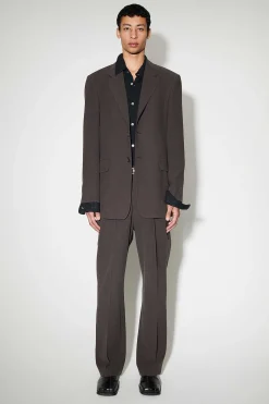 Passning|Our Legacy Vienna Blazer Ek Brun Futuristisk Siden