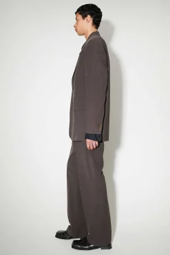 Passning|Our Legacy Vienna Blazer Ek Brun Futuristisk Siden
