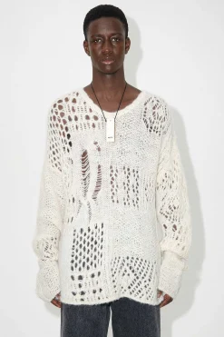 Stickat|Our Legacy V-Ringad Virkad Ben Luftig Alpaca